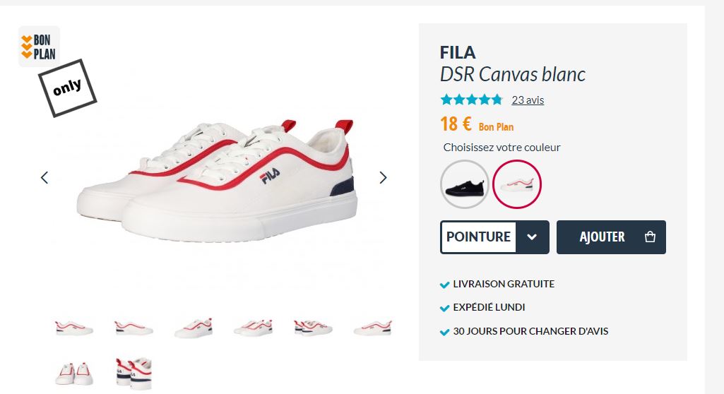 fila dsr canvas